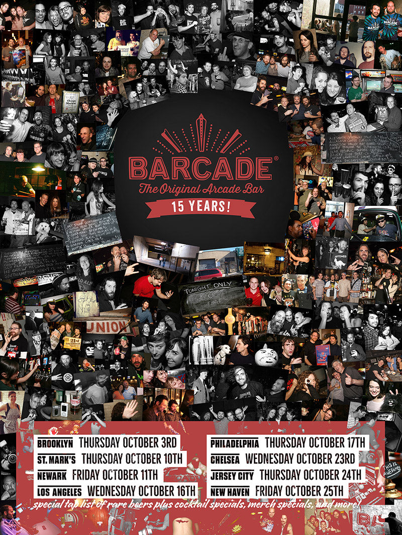 Barcade® 15th Anniversary Event Poster image 0